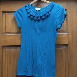 Teal short sleeve shirt